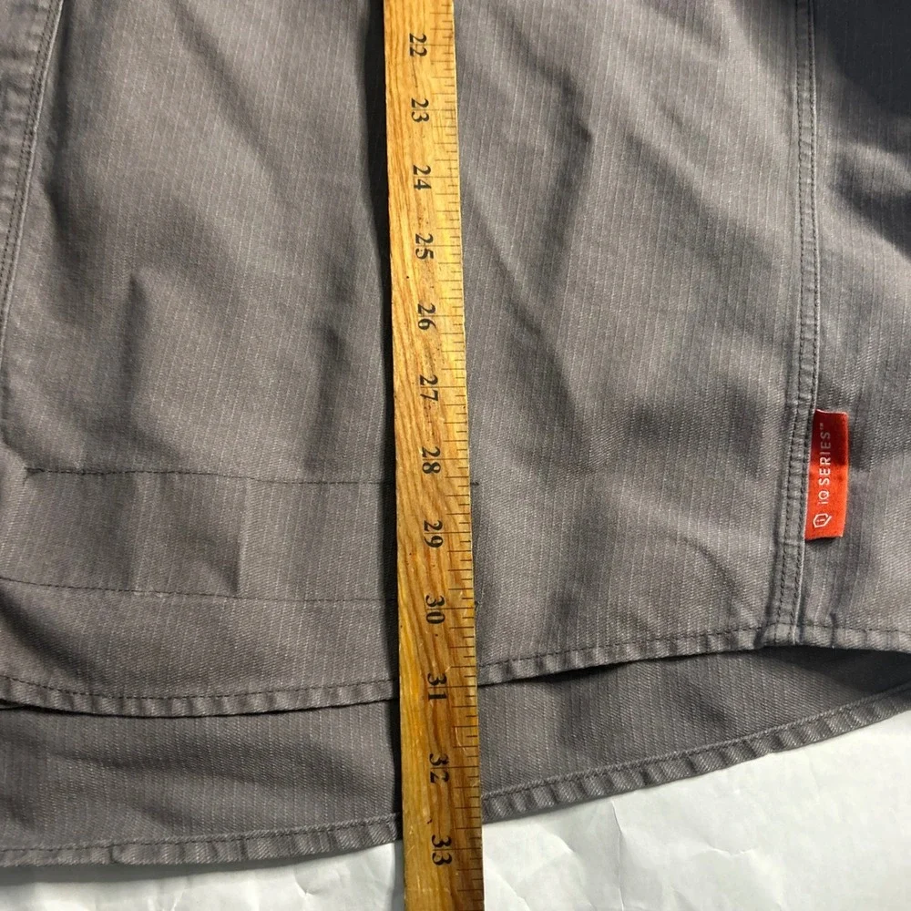BULLWORK FR Cat 2 Mens IQ Work Shirt XXL‎ Gray Flame Resistant Westex Gen 2